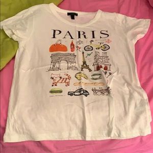 J. Crew Paris graphic tee XL